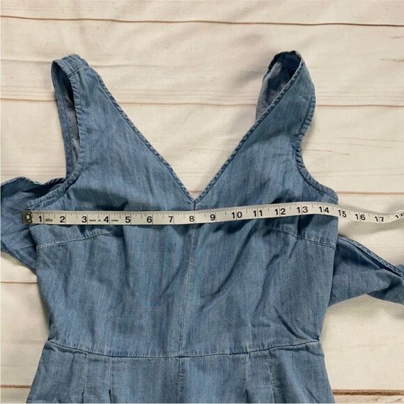 J. Crew Chambray Wrap Tie Jumpsuit - Picture 8 of 12